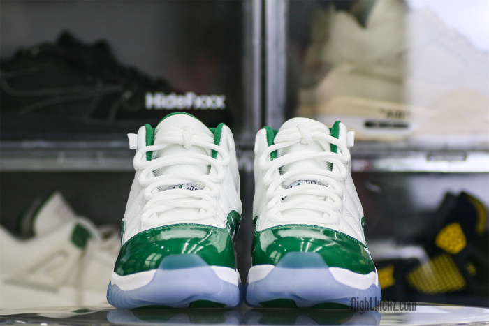 Air Jordan 11 Retro White And Green Oxidized