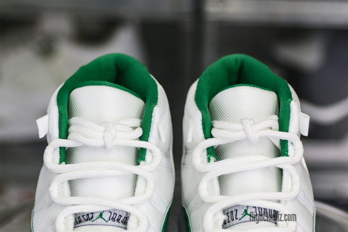 Air Jordan 11 Retro White And Green Oxidized