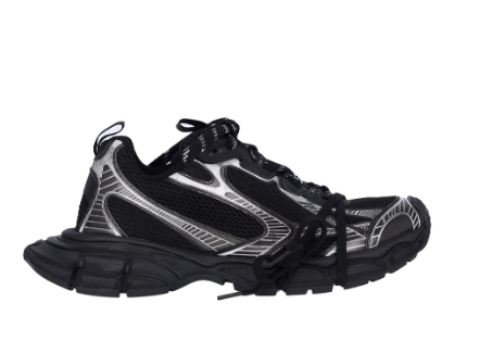 B@lenciag* 3XL Ski Sneaker in Black and white (Removable footwear chains) 