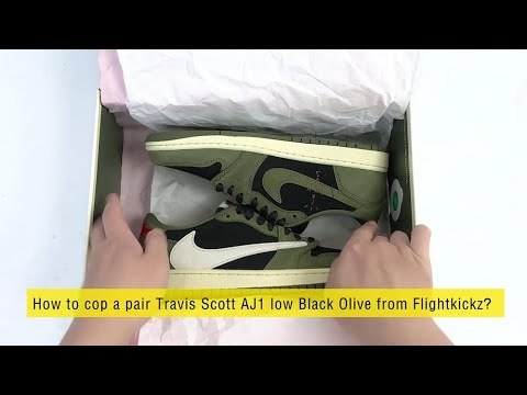 Travis Scott x Air Jordan 1 Low Black Olive  (LN5 A1 Batch)