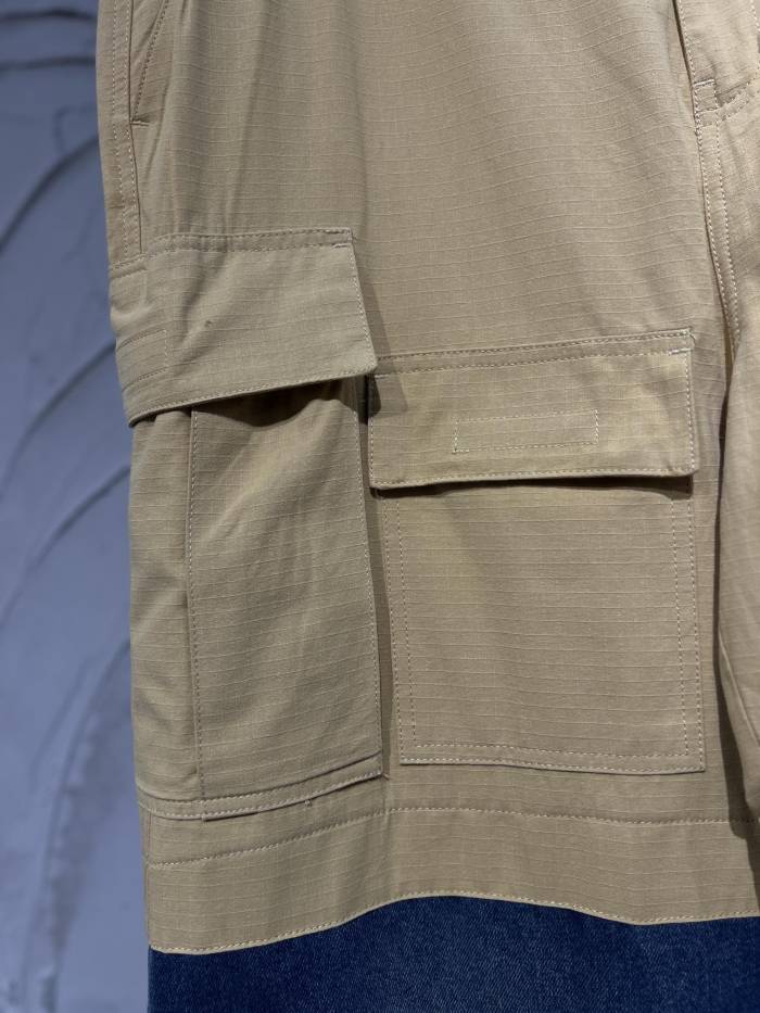 Balancig@ Men's Blue Patched Cotton Cargo Pants