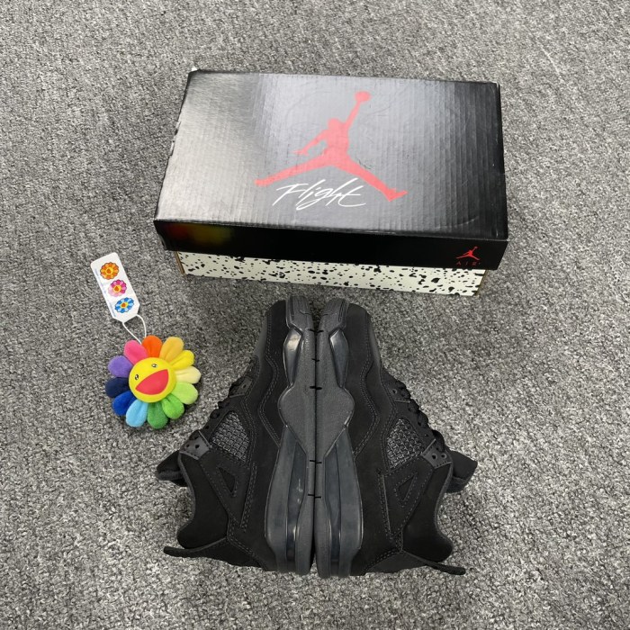 Air Jordan 4 Retro 'Black Cat' 2020Kid Preschool