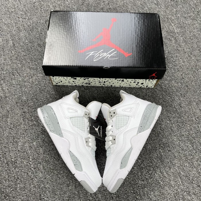 Air Jordan 4 Retro ”White Oreo“Kid Preschool