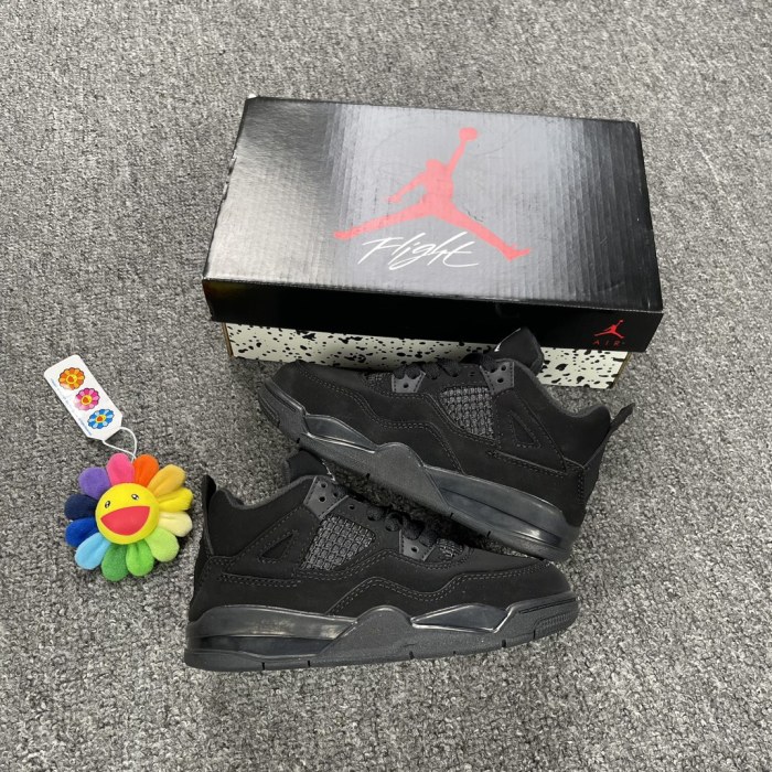 Air Jordan 4 Retro 'Black Cat' 2020Kid Preschool