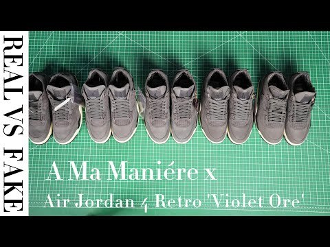 A Ma Maniére x Air Jordan 4 Retro 'Violet Ore' 2022（A1）