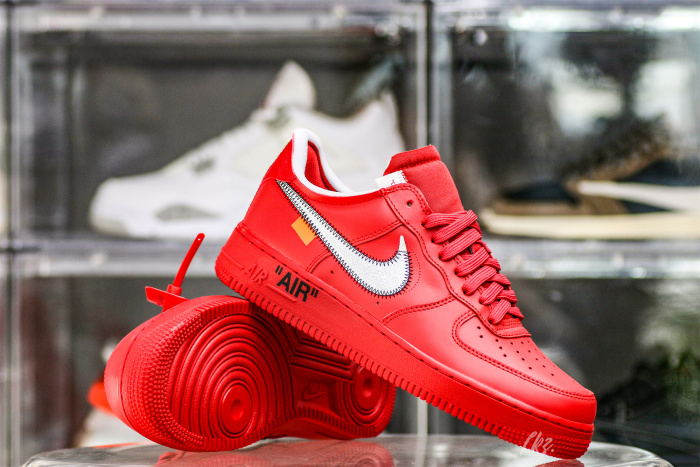 Nike Off-White Air Force 1 AF1  University Red