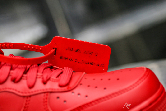 Nike Off-White Air Force 1 AF1  University Red