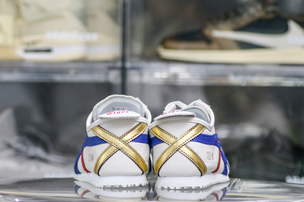 ASICS Mexico 66 White Blue Red Metallic Gold