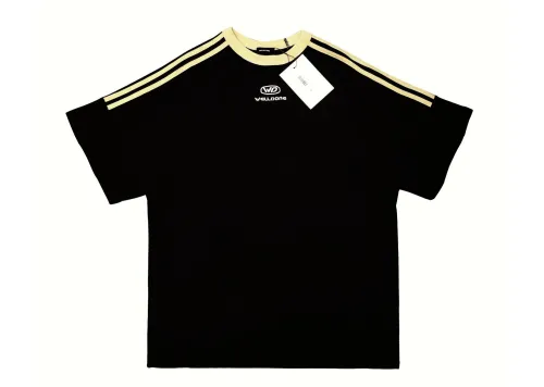 WE11D0NE Patchwork Embroidered LettersT-Shirt