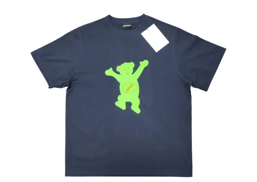 WE11D0NE Classic Flocked Teddy Bear T-Shirt