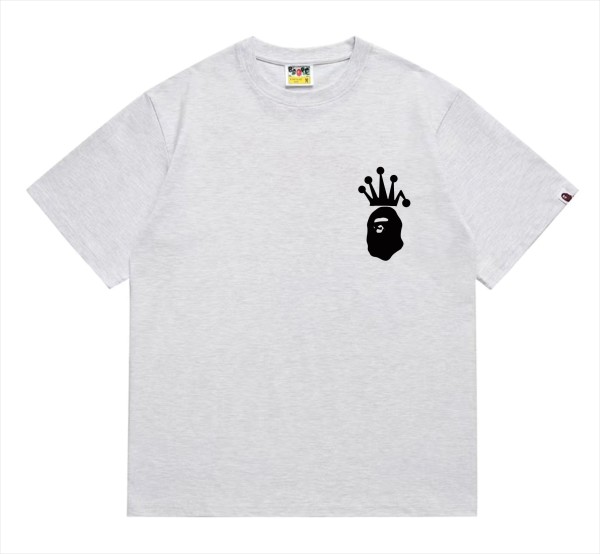 BAPE×Stuss! Black Color logo lettering Tee