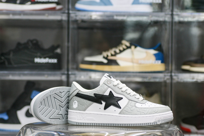 A Bathing Ape Bape Sta Low  Grey Black