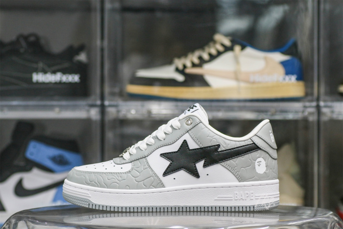 A Bathing Ape Bape Sta Low  Grey Black