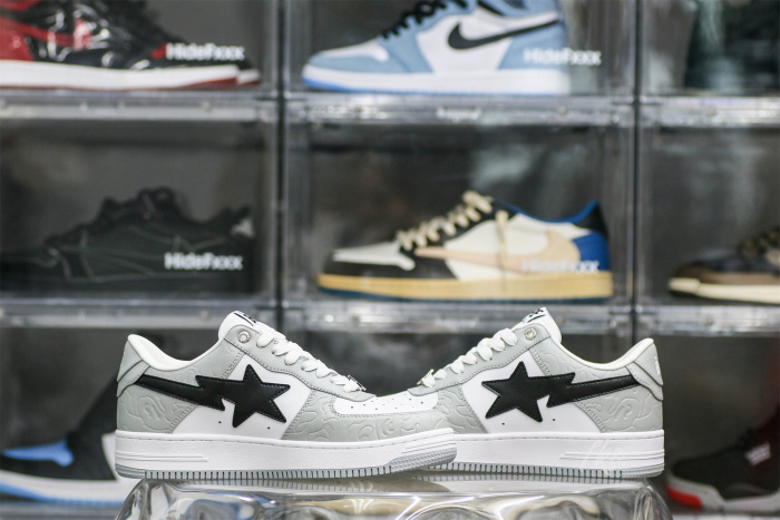 A Bathing Ape Bape Sta Low  Grey Black