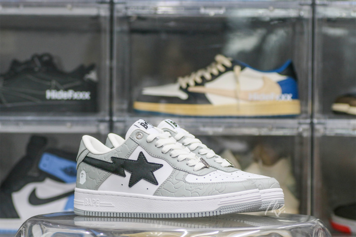 A Bathing Ape Bape Sta Low  Grey Black