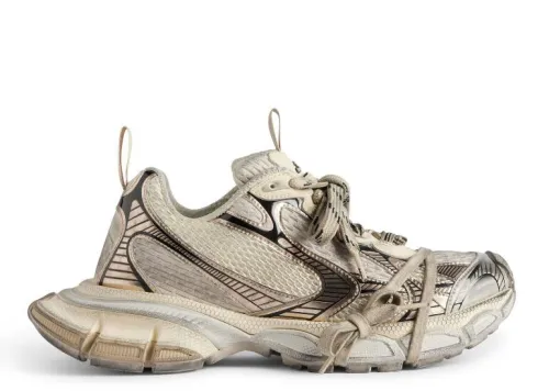 B@lenciag* 3XL Ski Sneaker Black Light Gold