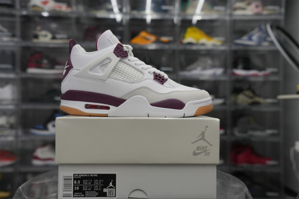 Air Jordan 4 Retro SP X Nike SB Bordeaux Red