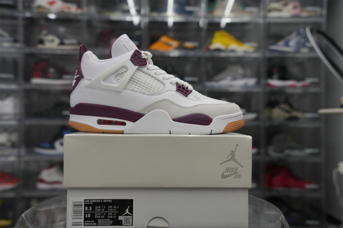 Air Jordan 4 Retro SP X Nike SB Bordeaux Red