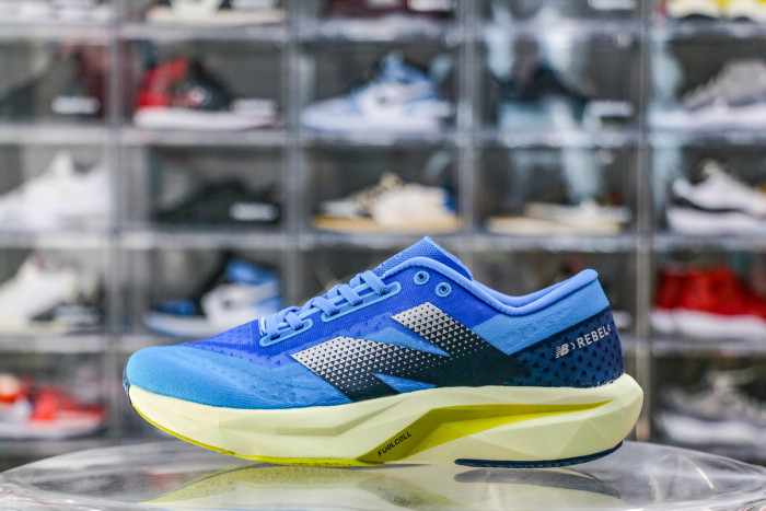 New Balance FuelCell Rebel v4 Spice Blue Limelight