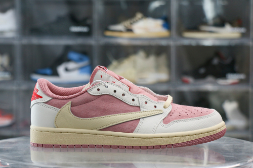Travis Scott x Air Jordan 1 Low OG  Shy Pink  2025