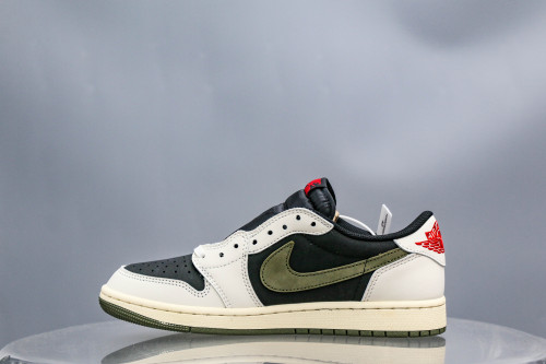 Travis Scott x Air Jordan 1 Low OG SP Olive（A2 Batch)