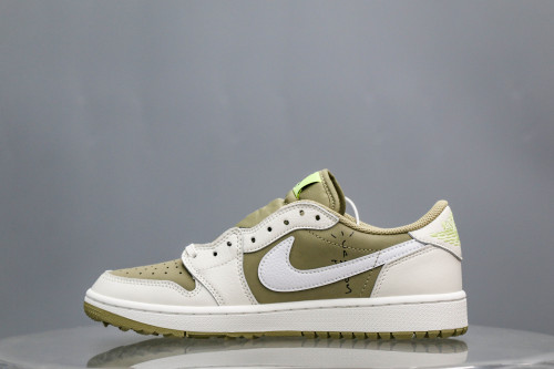 Travis Scott x Air Jordan 1 Low Golf Neutral Olive (A2 Batch)