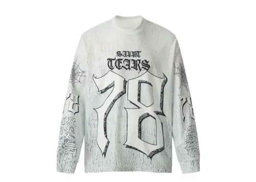 Saint Mich@el Tears 78 Full Print Long Sleeve