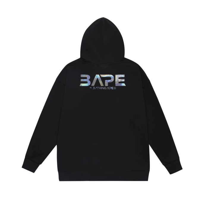 BAPE Mid-Autumn Moon and Autumn Scenery Ape Head UFO holographic logo hoodie