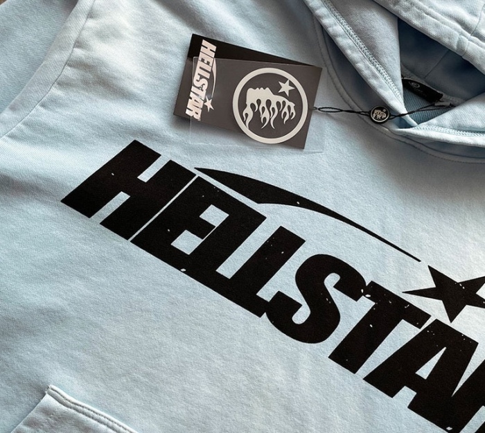 Hell$tar Fire Sky Blue Hoodie