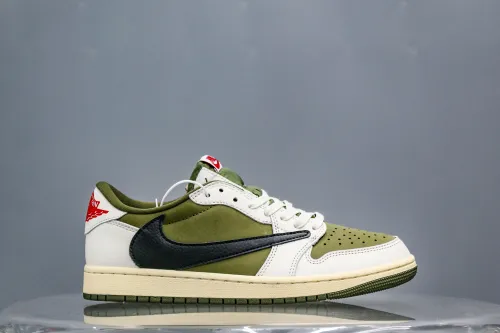 Travis Scott x Air Jordan 1 ' Medium Olive' (A2 Batch)