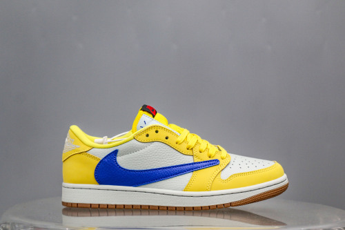 Travis Scott x Air Jordan 1 Retro Low OG SP “ElkinsCanary Yellow”（A2 Batch)