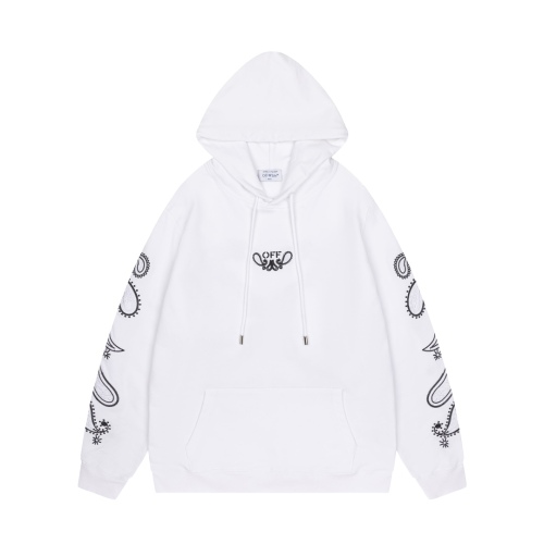 Off-White 24SS new embroidered paisley loose-fit hoodie