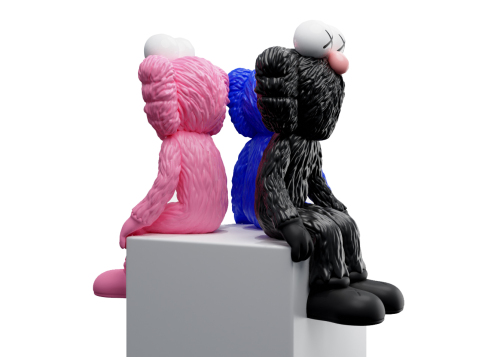 Kaws BFF Seated Fan Art Toy 25cm