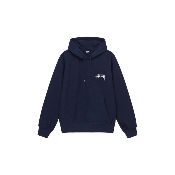 Stu$$y LAGUNA BEACH short-sleeve hoodie with script logo graphic print