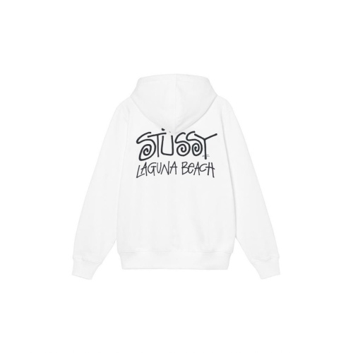 Stu$$y LAGUNA BEACH short-sleeve hoodie with script logo graphic print