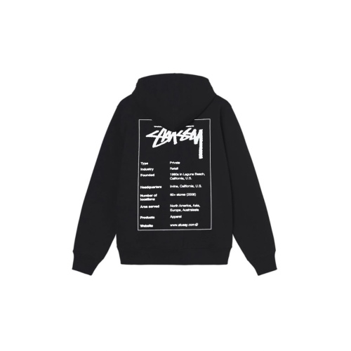 Stu$$y tag graphic print hoodie