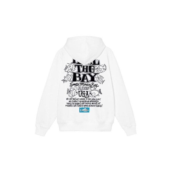 Stu$$y x Heal the Bay IZmA SS23 Heal the Bay Ocean Pigment Dyed Tee Graphic Printed Hoodie