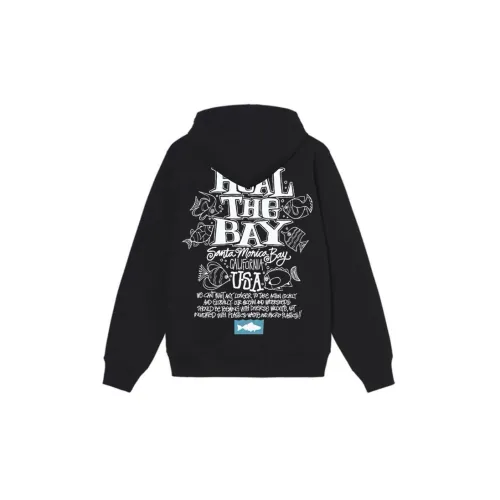 Stu$$y x Heal the Bay IZmA SS23 Heal the Bay Ocean Pigment Dyed Tee Graphic Printed Hoodie