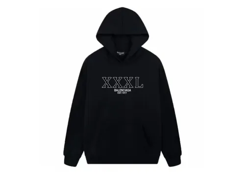 Balenciag* XXXL Est 1917 Logo Hoodie
