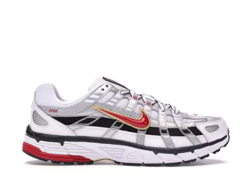 Nike P-6000 White Gold Red (Women's)