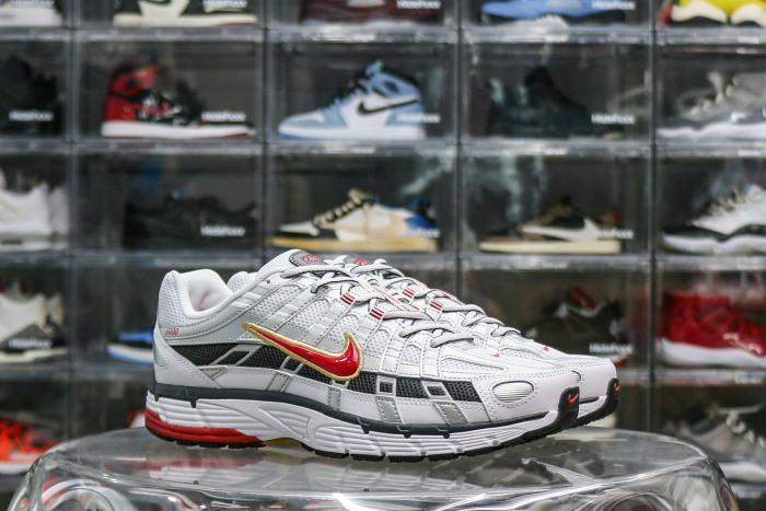 Nike P-6000 White Gold Red (Women's)