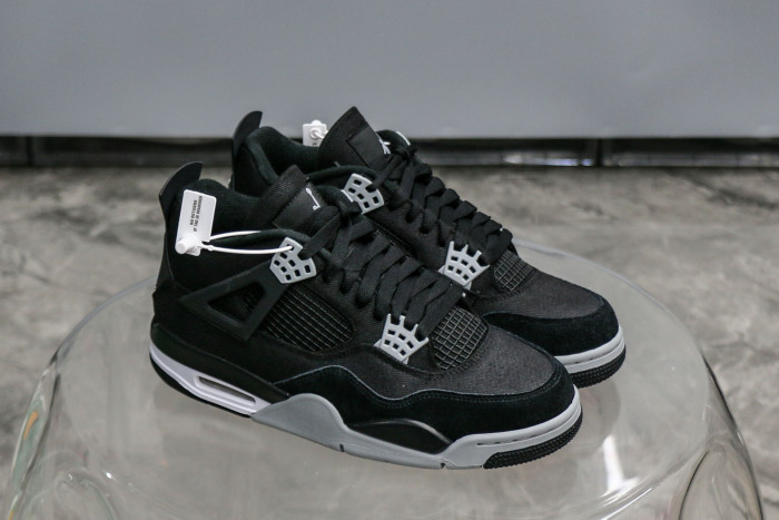 Jordan 4 Retro SE Black Canvas  (A2 Batch)
