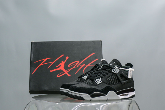 Jordan 4 Retro SE Black Canvas  (A2 Batch)