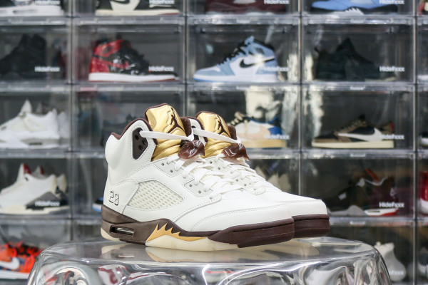 Air Jordan 5 Retro Olympic Gold White Mocha WMNs