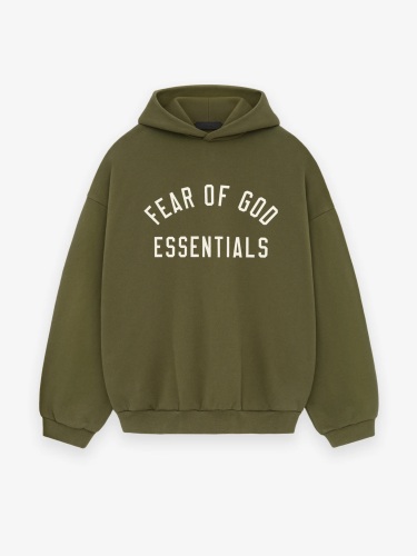 FEAR OF GOD ESSENTIALS 24FW letter print hoodie.