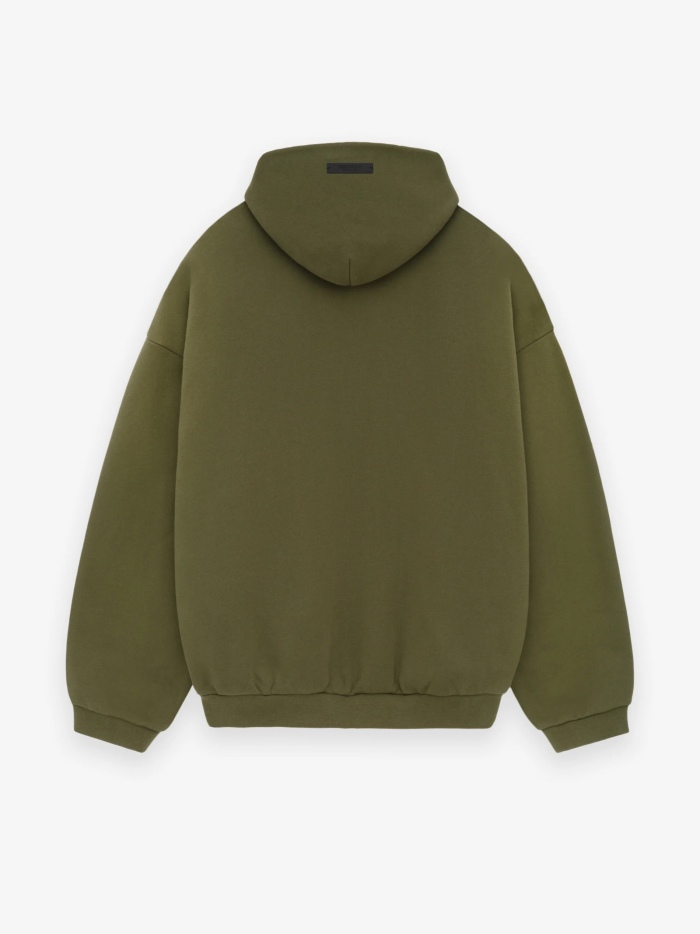 FEAR OF GOD ESSENTIALS 24FW letter print hoodie.