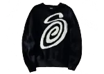 Stussy S curly mosquito coil knit sweater