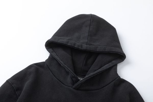 AMIRI Ghost Face Washed Distressed Hoodie