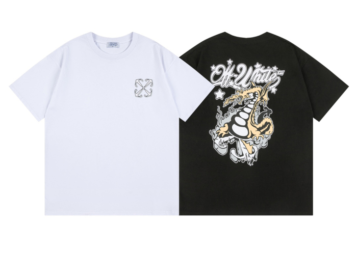 Off-White Virgil Abloh Dragon Skate. Skate T-Shirt