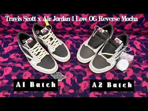 Travis Scott x Air Jordan 1 Low OG  Reverse Mocha （A1）